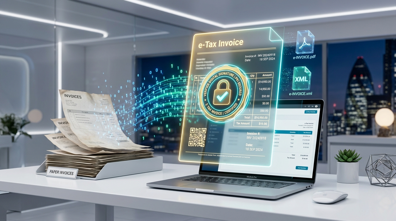 ก้าวสู่ยุคดิจิทัลเต็มรูปแบบ: ทำไมองค์กรยุคใหม่ต้องเปลี่ยนมาใช้ e-Tax Invoice & e-Receipt?