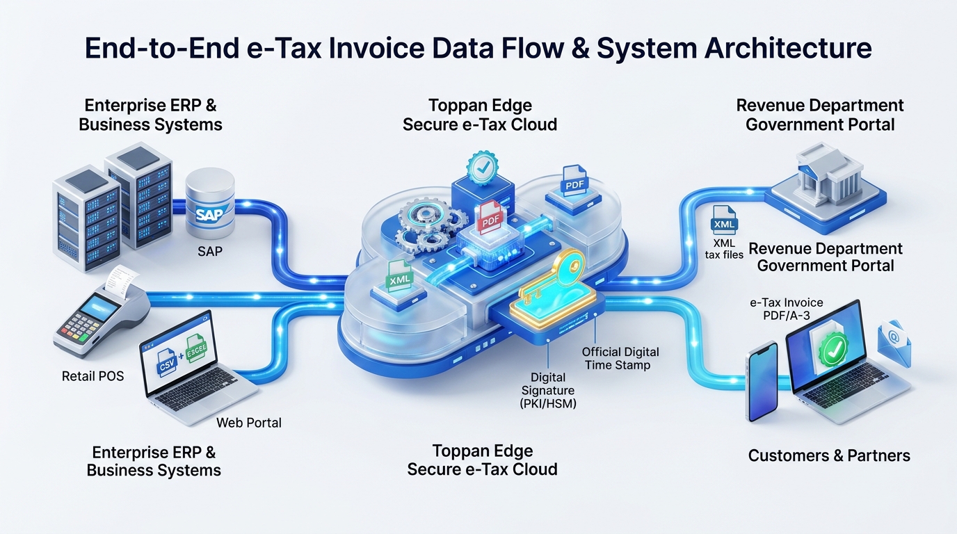 e-Tax Service Provider Data Flow Architecture