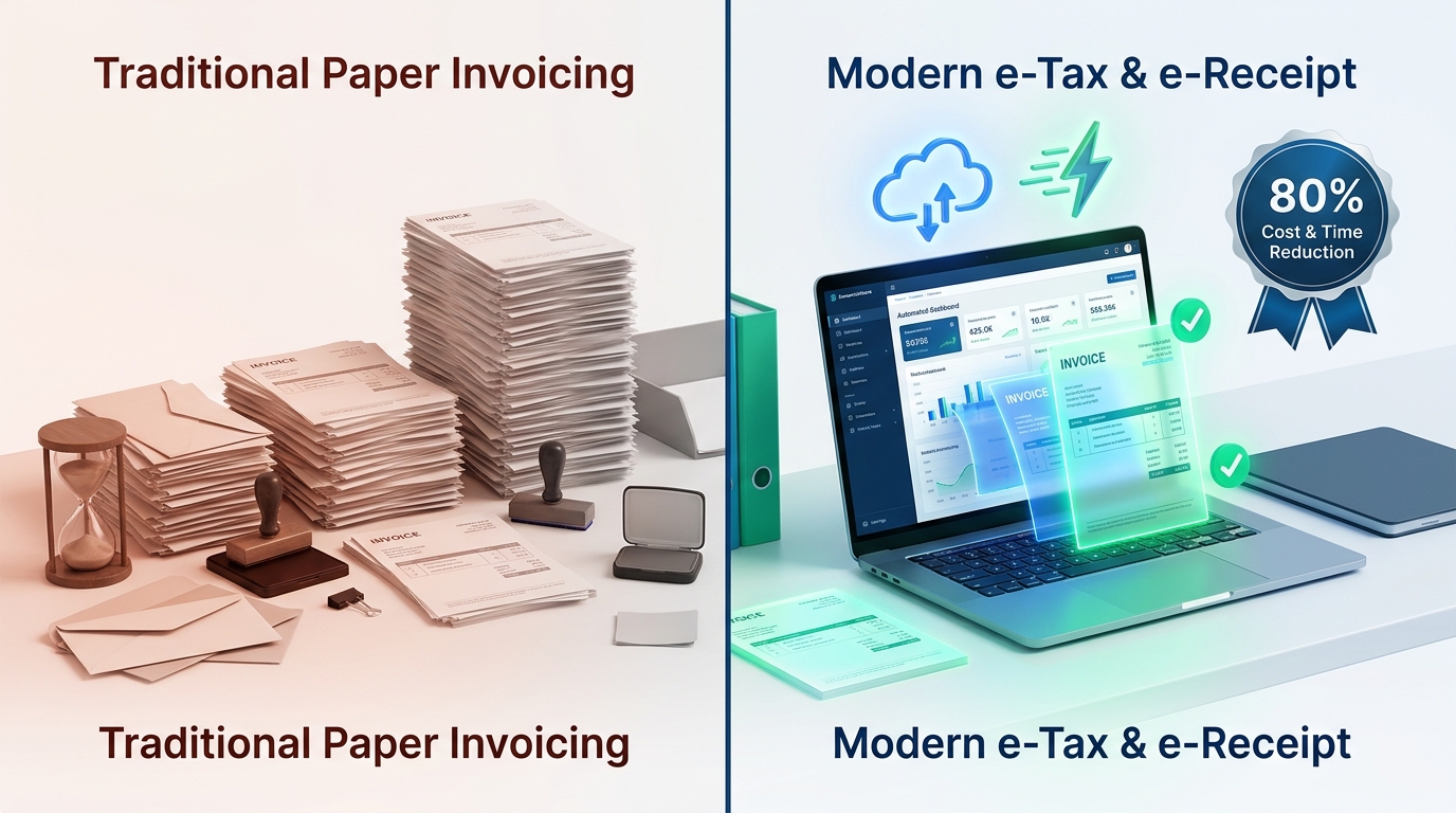 Paper vs Digital Invoicing Comparison